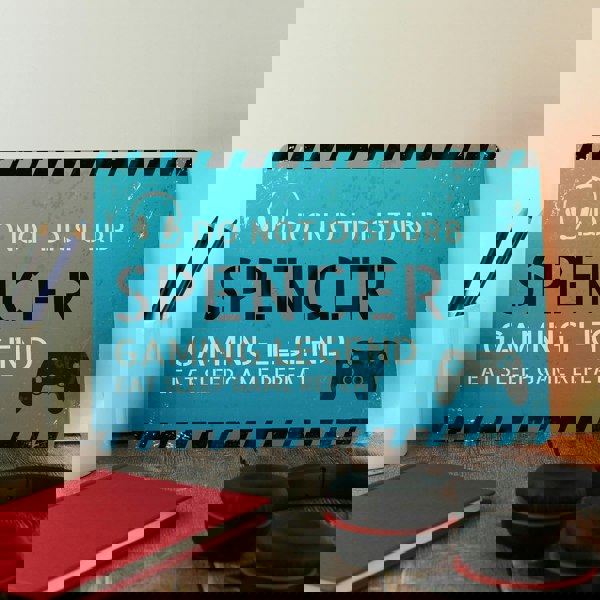 Personalised Memento Company Personalised Gamer Do Not Disturb Metal Sign