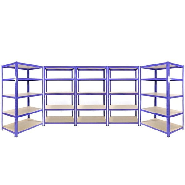 Monster Racking 3 x Q-Rax Racking Blue 90 x 50 x 180cm + 2 x Racking Blue 120 x 50 x 180cm