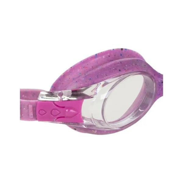 Fashy Spark I junior swim goggles with purple speckles and adjustable head strap