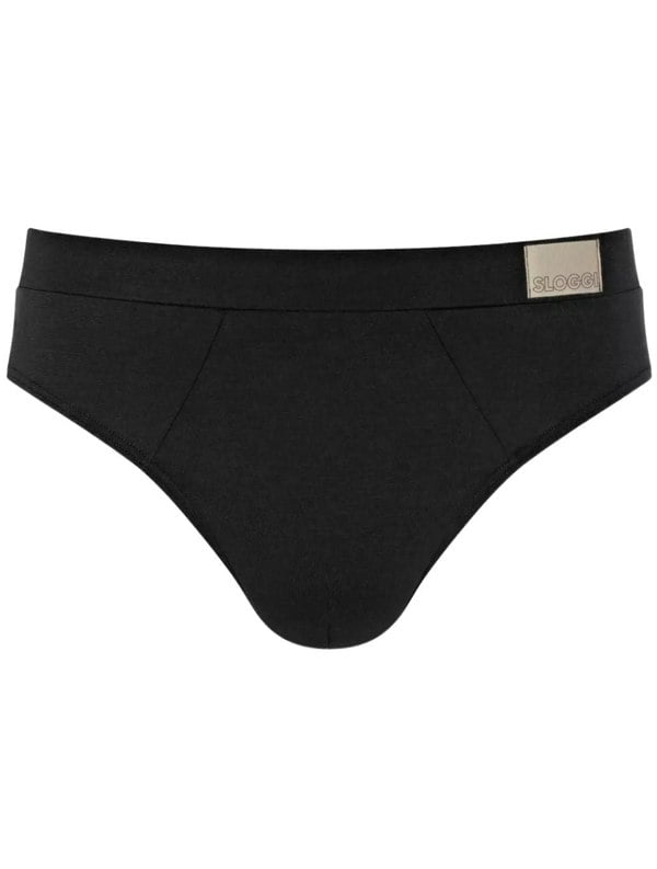 Sloggi Go Natural 2-Pack Midi Briefs, Black