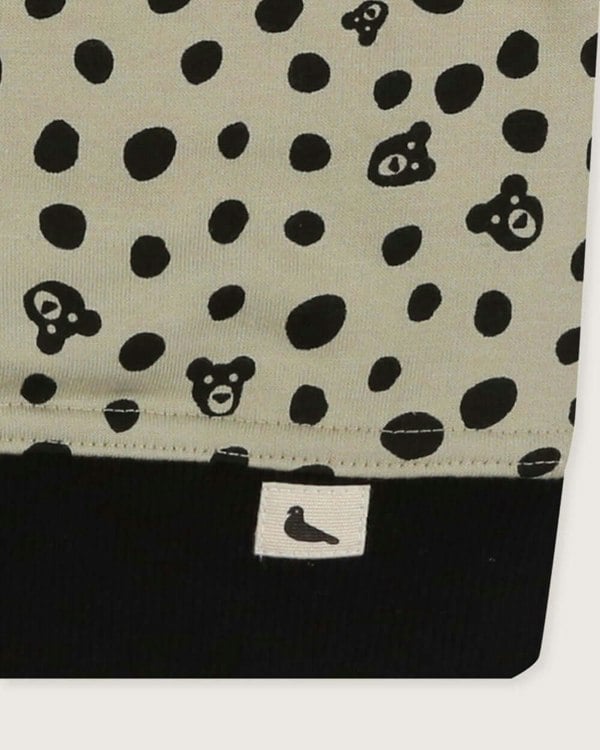 Bear face organic cotton kids sweatshirt