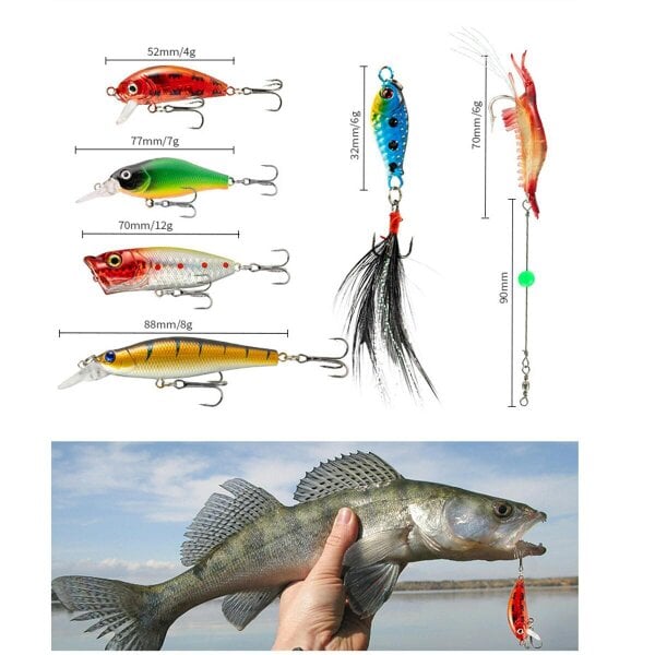Leaper 24-piece Christmas Countdown Fishing Set