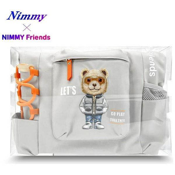 Nimmy Friends Glasses Cool Cat Laptop Backpack Grey - N-KM-DNBB-011