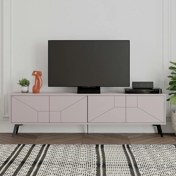 Decortie Dune Modern TV Unit Multimedia Centre with Storage Stylish TV Cabinet 65"