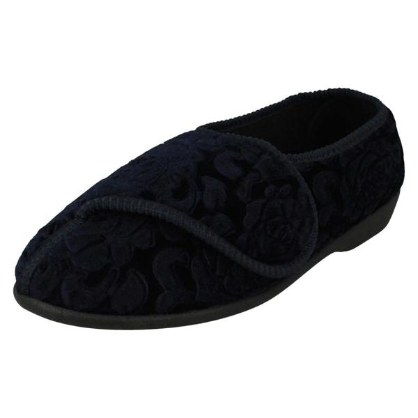 Jo & Joe Ladies Jo & Joe Embossed Floral Detailed Slippers Doreen