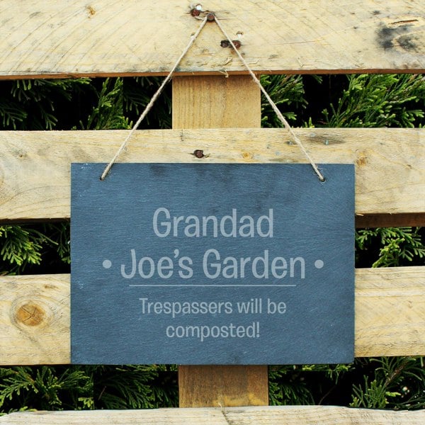 Personalised Memento Company Personalised Large Hanging Slate Sign