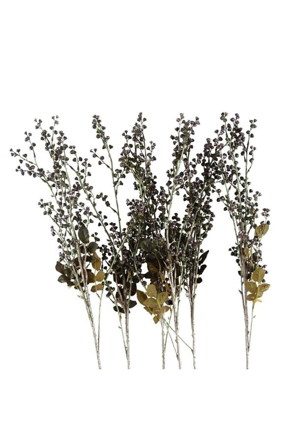 Dyzi Artificial Berry Stem Pack 6 Decorative Floral Arrangement