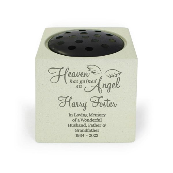 Personalised Memento Company Personalised Angel Memorial Vase