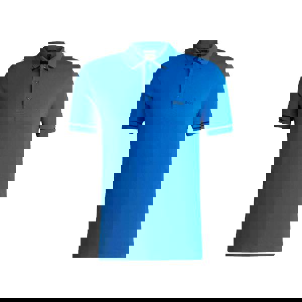 Boss Mens Paule Interlock Slim Polo Shirt - Blue - 