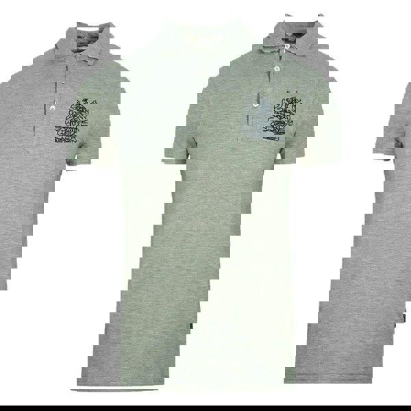 Aquascutum Unisex Adult Aldis Chest Logo Polo Shirt - Grey