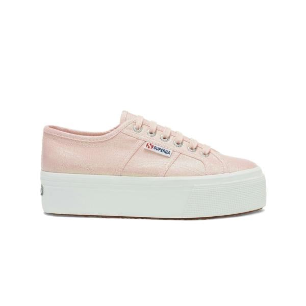 Superga Womens/Ladies 2790 Lamew Lace Up Trainers - Pink Ish Iridescent - 