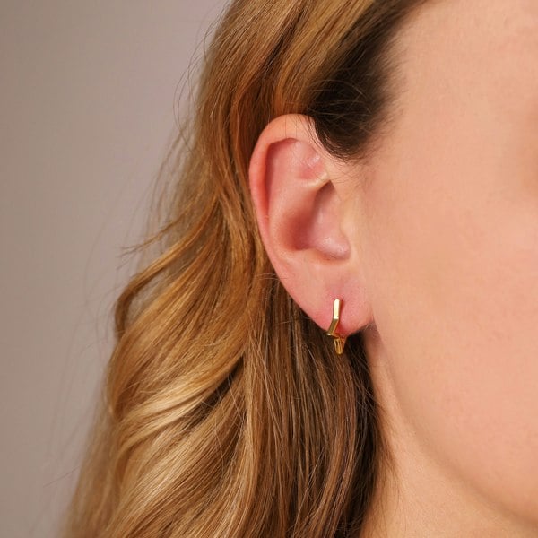 Gold Trip Hollow Star Hoops