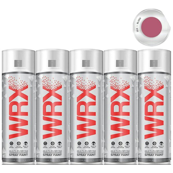 WRX 5X WRX Flat Blush Acrylic Spray Paint 400ml