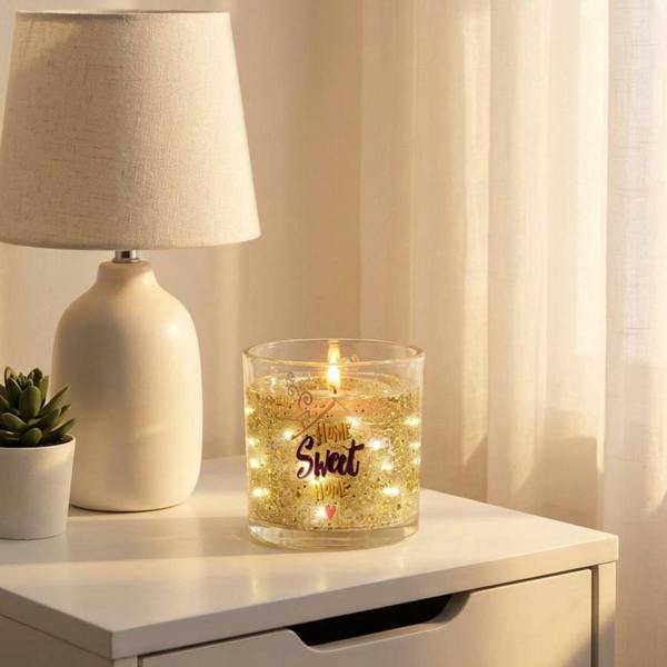 Garden Greatness Home Sweet Home LED Gel Candle