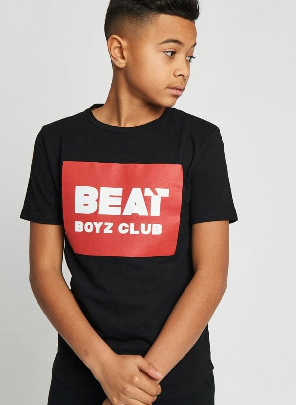 Beat Boyz Club Logo T-Shirt - Black/Red