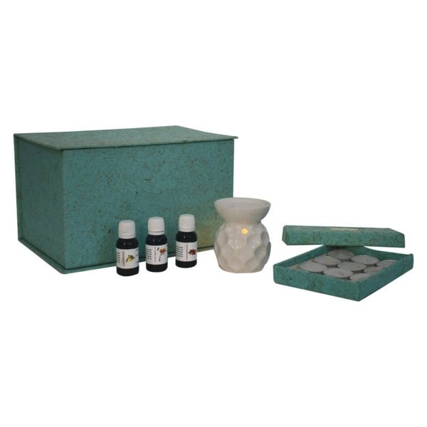 Artisan Furniture Taya White Oil Burner Set