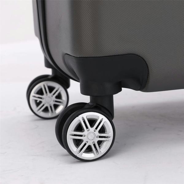 Infinity Luggage Hard Shell Modern Dual 4 Wheel Luggage Suitcase Set