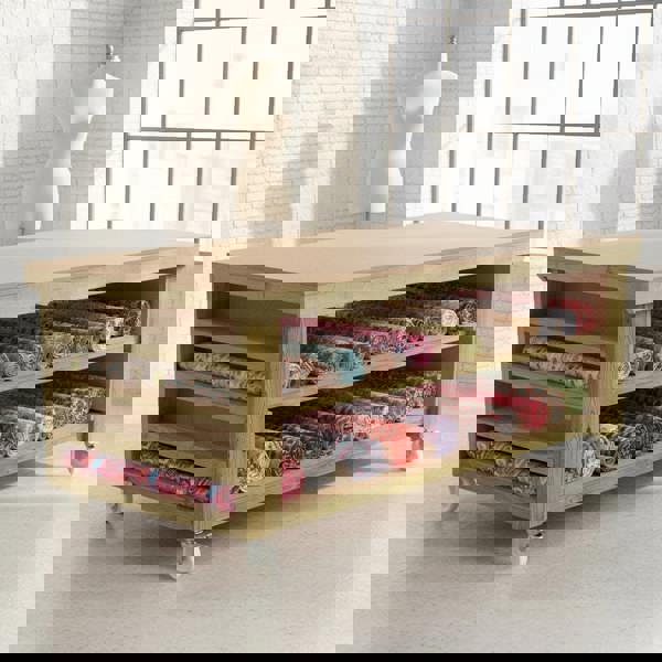 Arbor Garden Solutions Wooden Workbench MDF Top with Extra shelving Depth-3ft With Double Shelf