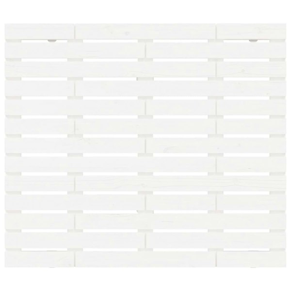 Berkfield Wall Headboard White 96x3x91.5 cm Solid Wood Pine