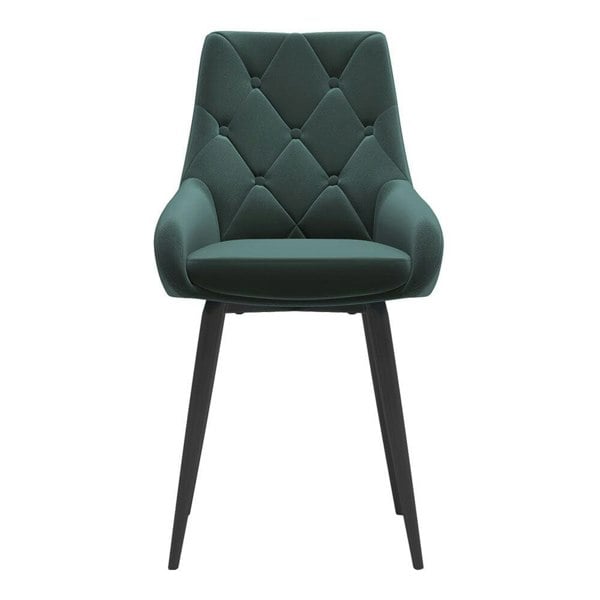 Set of 2 Dining Chair with Velvet Upholstery Green/Blue/Grey Dining Chairs Living and Home