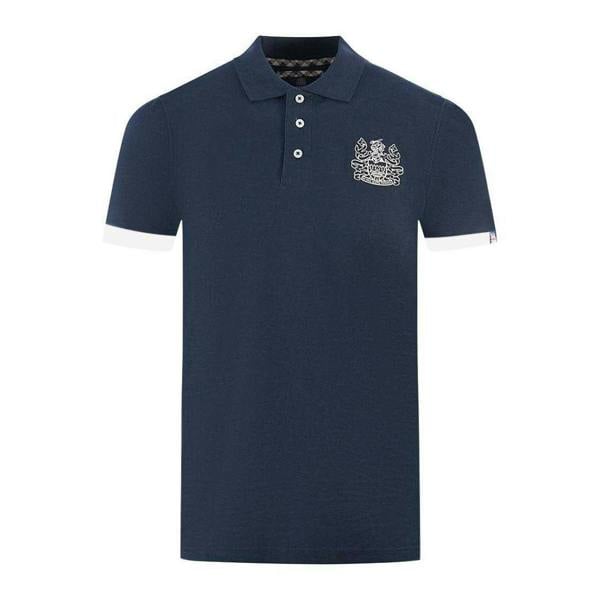 Aquascutum Unisex Adult Branded Collar Polo Shirt - Navy - 