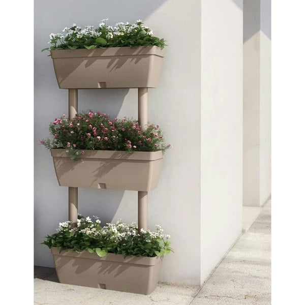 Berkfield Garden Planter 6 pcs 100 cm Taupe