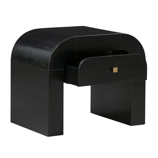 Furniture Edit Hump Black Nightstand Bedside Table