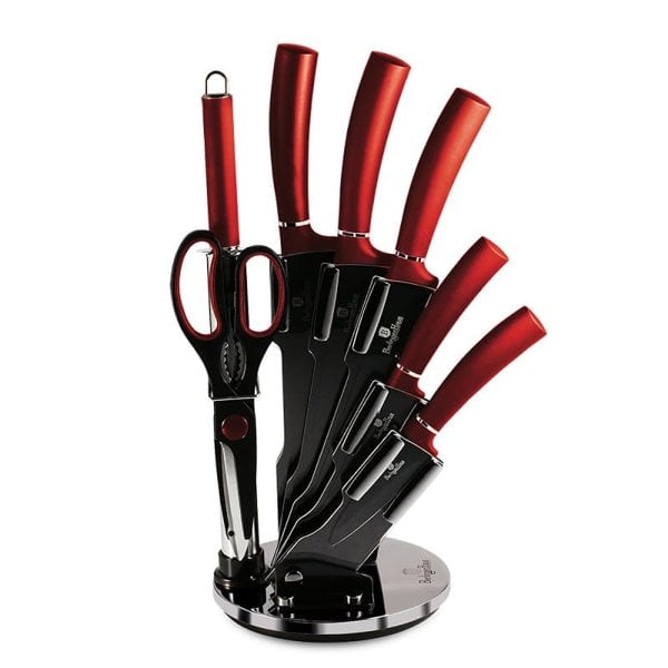 8-Piece Knife Set Berlinger Haus BH/2562 Burgundy Collection