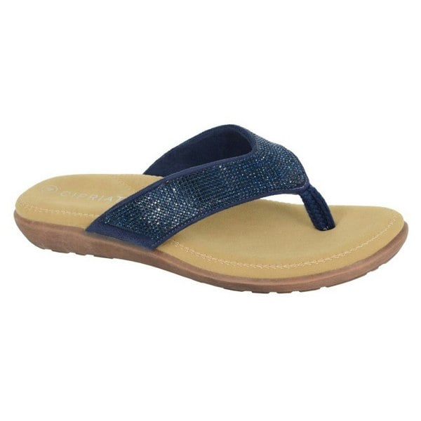 Cipriata Womens/Ladies Alcee Diamante Sandals - Navy