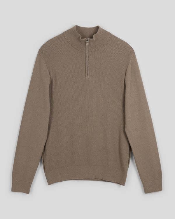 Steel & Jelly Knitted 1/4 Zip Jumper