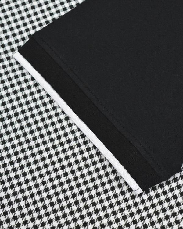 Lambretta Mens Classic Gingham Lined Mod Retro Ska Casual Polo