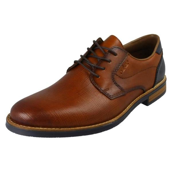 Rieker Mens Rieker Brown Leather Lace Up Shoes 13504