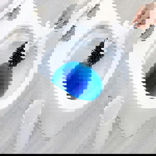 Nicoman Turbular White Toilet Brush & Holder With Silicone Head