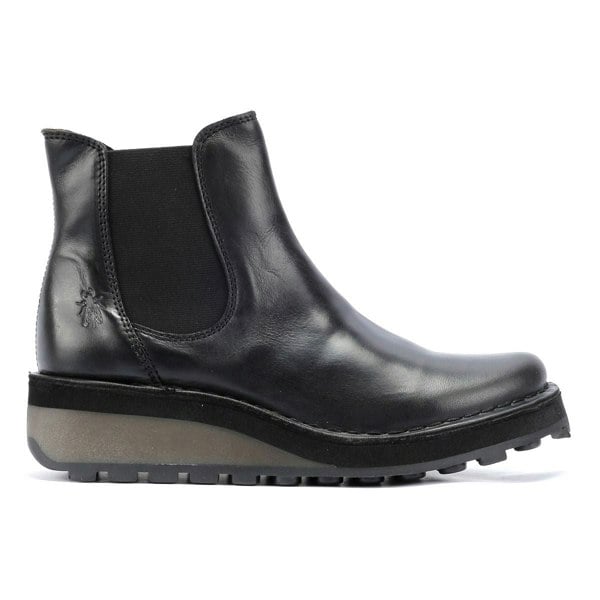 Fly London Huud Leather Women's Boots - Black
