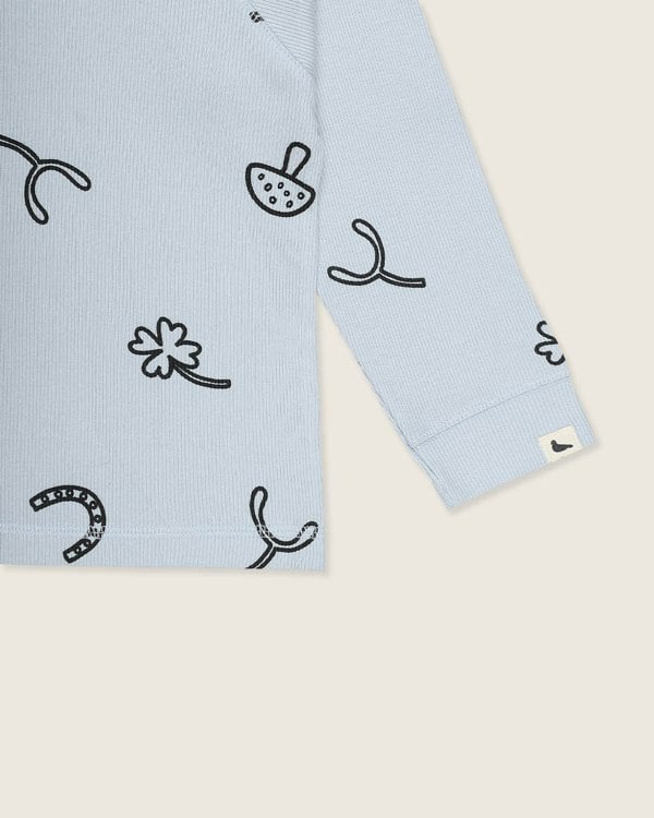 Sustainable organic cotton kids long-sleeve top