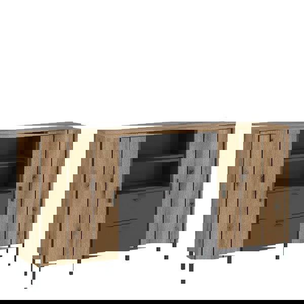 Furniture To Go Arundel Sideboard 2 Door 2 Drawer in Oak/Grey