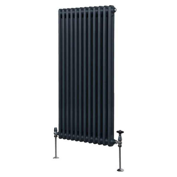 Monstershop Traditional 2 Column Radiator - 1500 x 562mm - Anthracite Grey