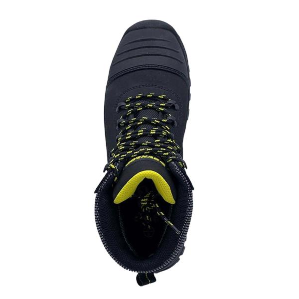 Dunlop Mens Nova Logo Leather Steel Toe Cap Safety Boots - Black - 