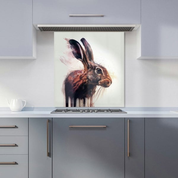 Warren Reed - Designer Hare Face Splashart Kitchen Splashback