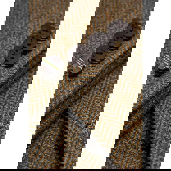 House Of Cavani Thomas - Men’s Brown 3 Piece Wool Blend Tweed Suit