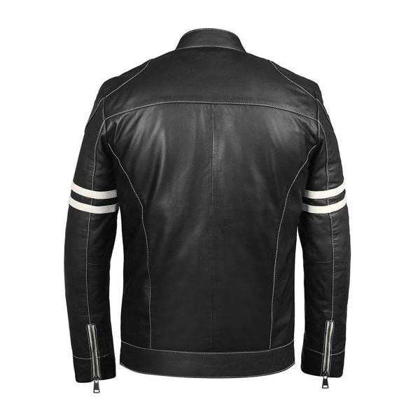 Racer Leather Jacket Fred Black 6934 -6