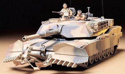 Tamiya US M1A1 Abrams with Mine Plough (1:35 Scale)