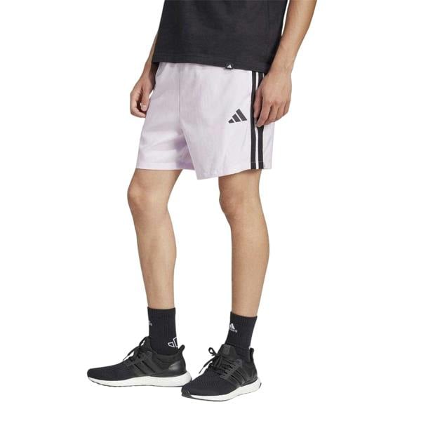 Adidas Mens 3 Stripes Shorts - Ice Lavender - 