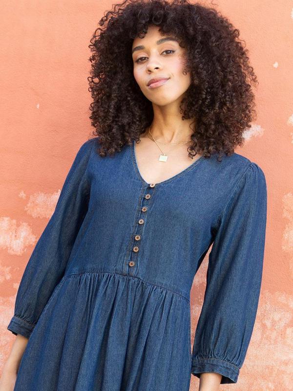 Kite Womens Organic Worgret Denim Dress