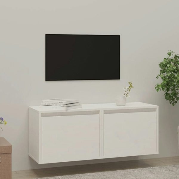 Berkfield Wall Cabinets 2 pcs White 45x30x35 cm Solid Pinewood