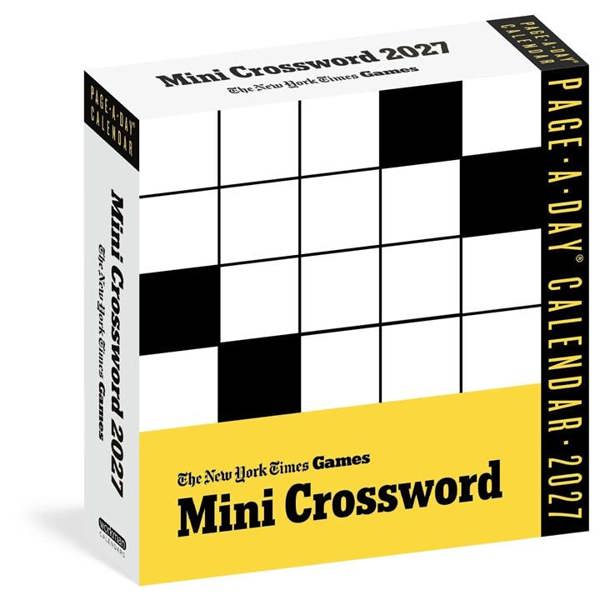New York Times Mini Crossword Desk Calendar 2027, Desk Calendars, Day To View, Entertainment, Gift
