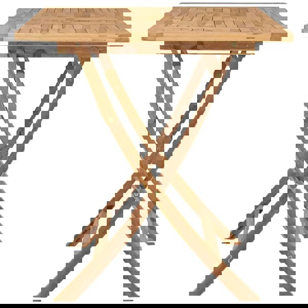 Berkfield Folding Garden Table 120x70x75 cm Solid Teak Wood