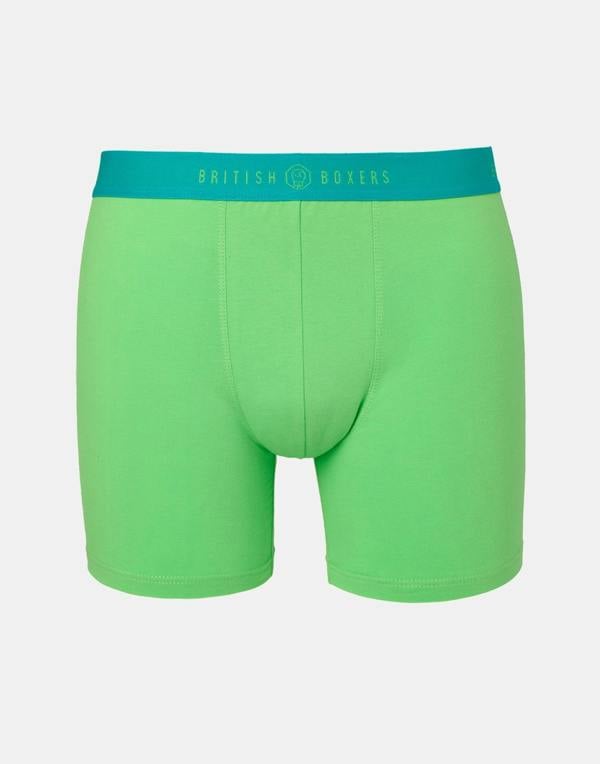 British Boxers Three-pack Men's Cotton Stretch Trunks – Fresh Citrus