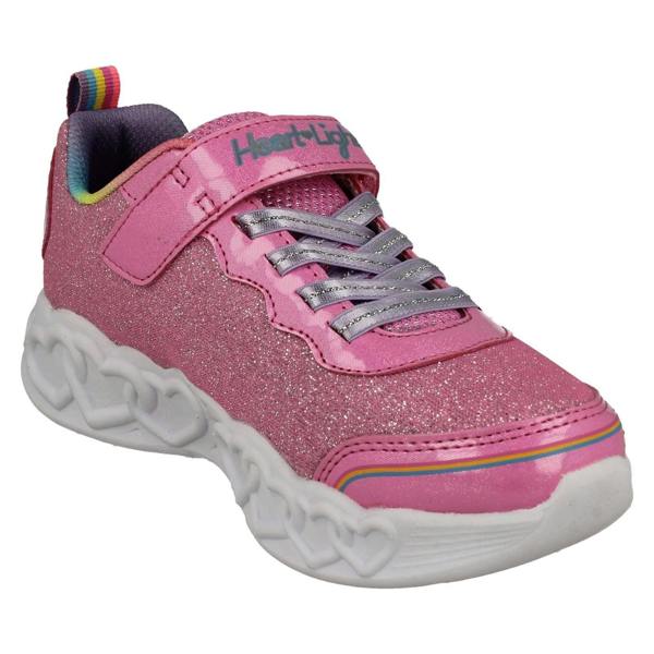 Skechers Girls Skechers Light Up Trainers Love Prism 303751