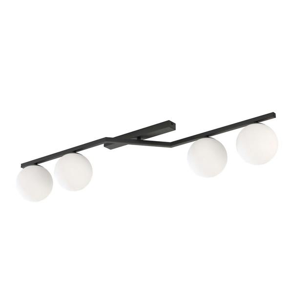Emibig NATON Ceiling lamp 4 x E14 Black with White Shade